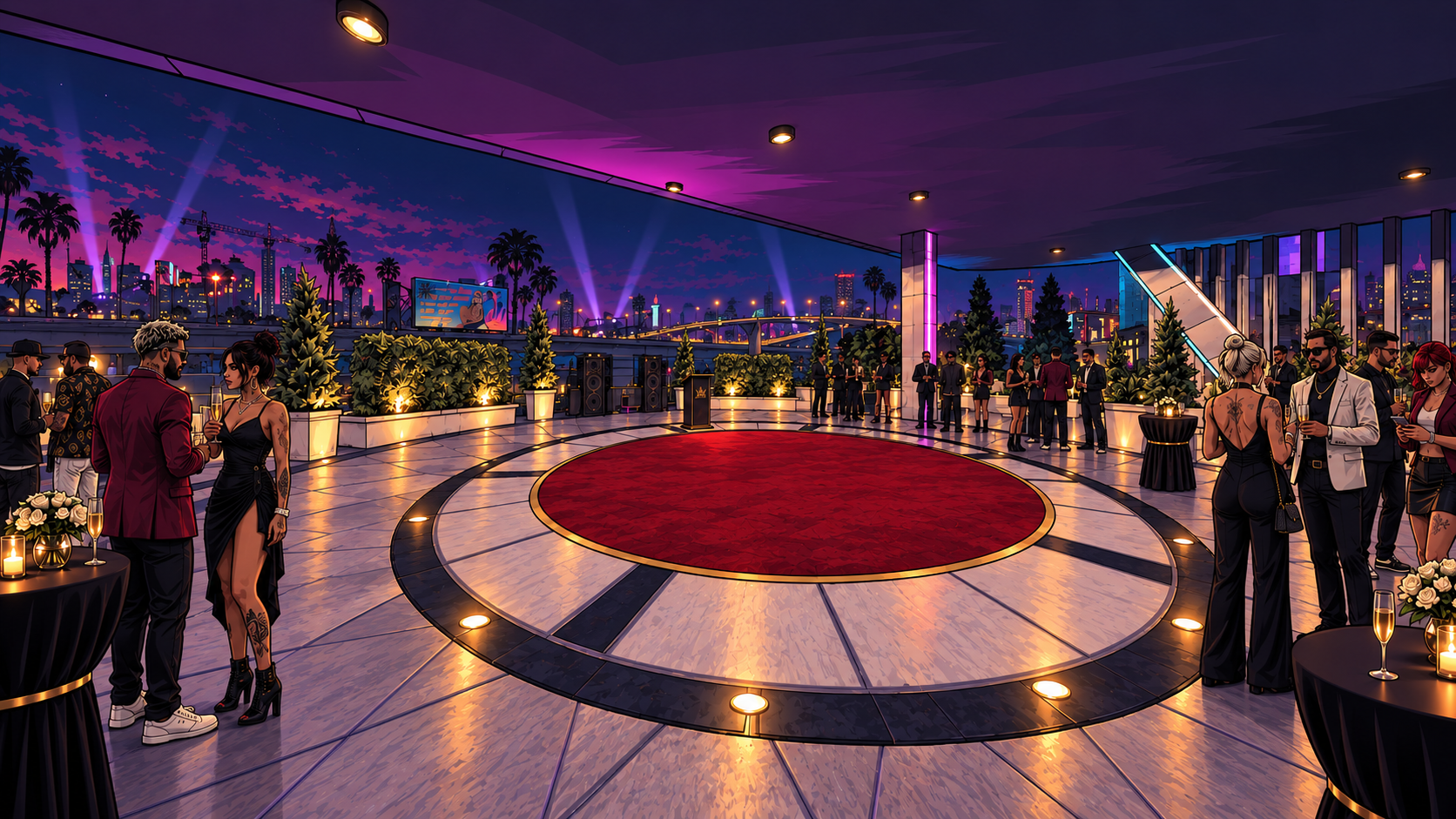 The rooftop awards ceremony